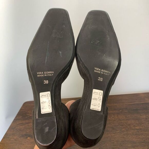 Vera Gomma Italian Gray Suede Wedge - Picture 6 of 7